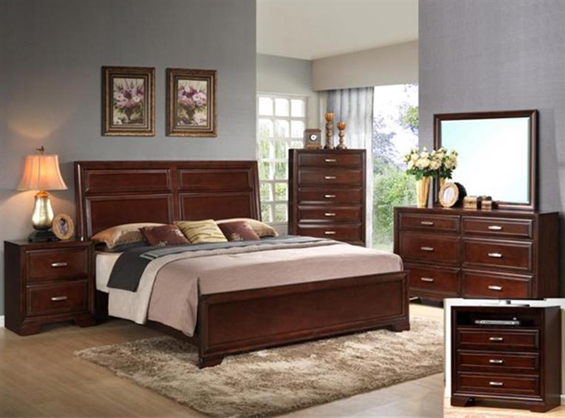 Jacob 6 Piece Bedroom Suite In Espresso Finish By Crown Mark - B6520