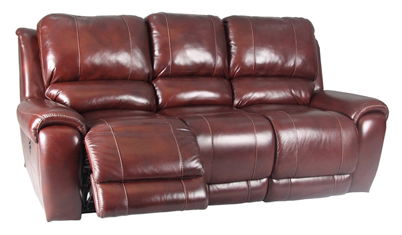dark burgundy leather sofa