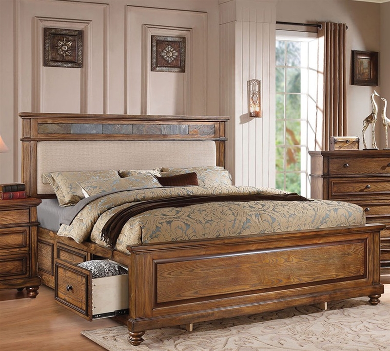 Coaster Louis Philippe Sleigh Bedroom Set in Black 203961