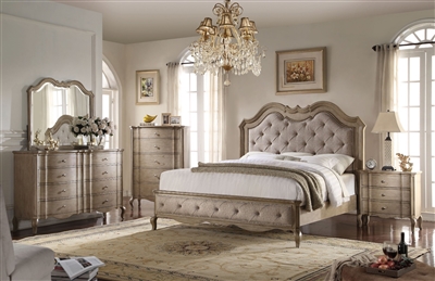 Chelmsford 6 Piece Bedroom Set in Antique Taupe Finish by Acme - 26050