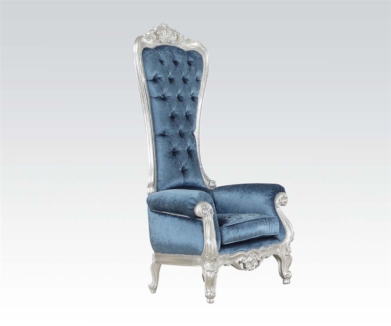 upholstered throne chair