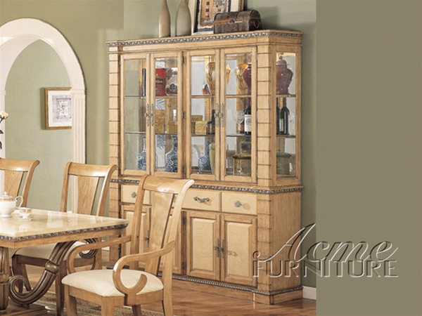 maple dining hutch