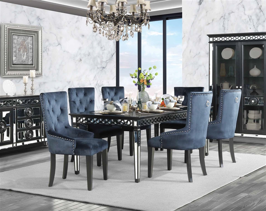 Abbey Park 7 Piece Dining Room (Table with 4 Upholstered Side