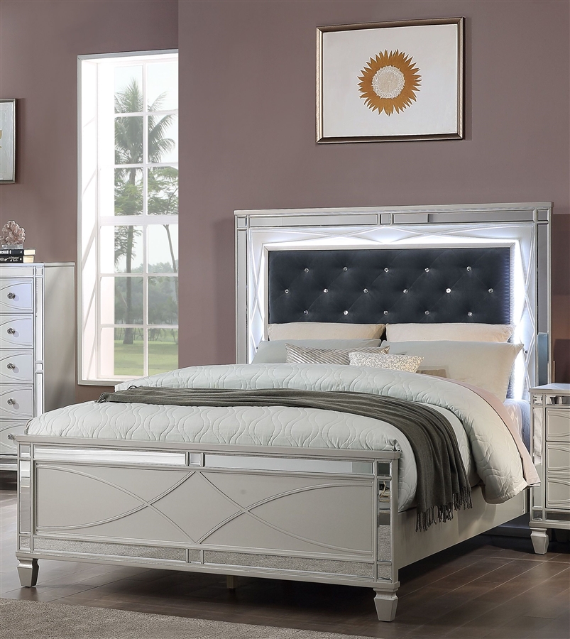 Coaster Louis Philippe Sleigh Bedroom Set in Black 203961