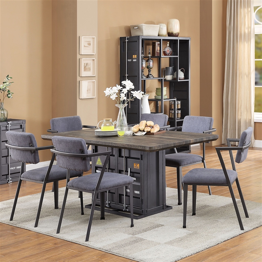 cargo solid oak dining table