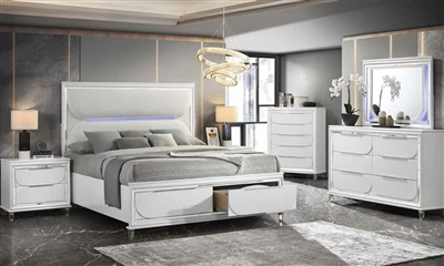 Coaster Louis Philippe Sleigh Bedroom Set in Black 203961