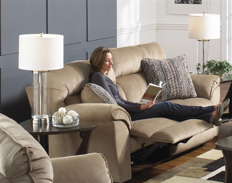 brown bonded leather recliner