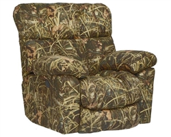 Duck Dynasty Chimney Rock Lay Flat Recliner in Realtree MAX 4 Camouflage  Fabric by Catnapper - 5803-7