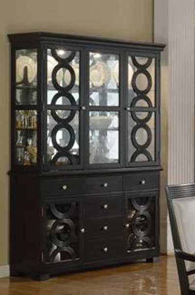 Serendipity Buffet And Hutch In Extra Dark Espresso Finish By