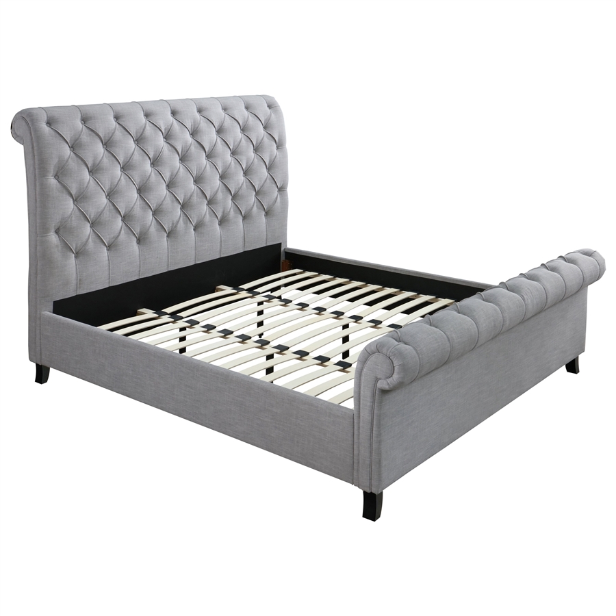 Kate Bed in Gray Finish by Crown Mark - CM-5103-Bed