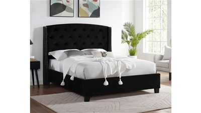 Eva Bed in Black Finish by Crown Mark - CM-5111BK-Bed