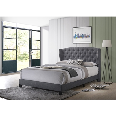 Rosemary Bed in Gray Finish by Crown Mark - CM-5266GY-Bed