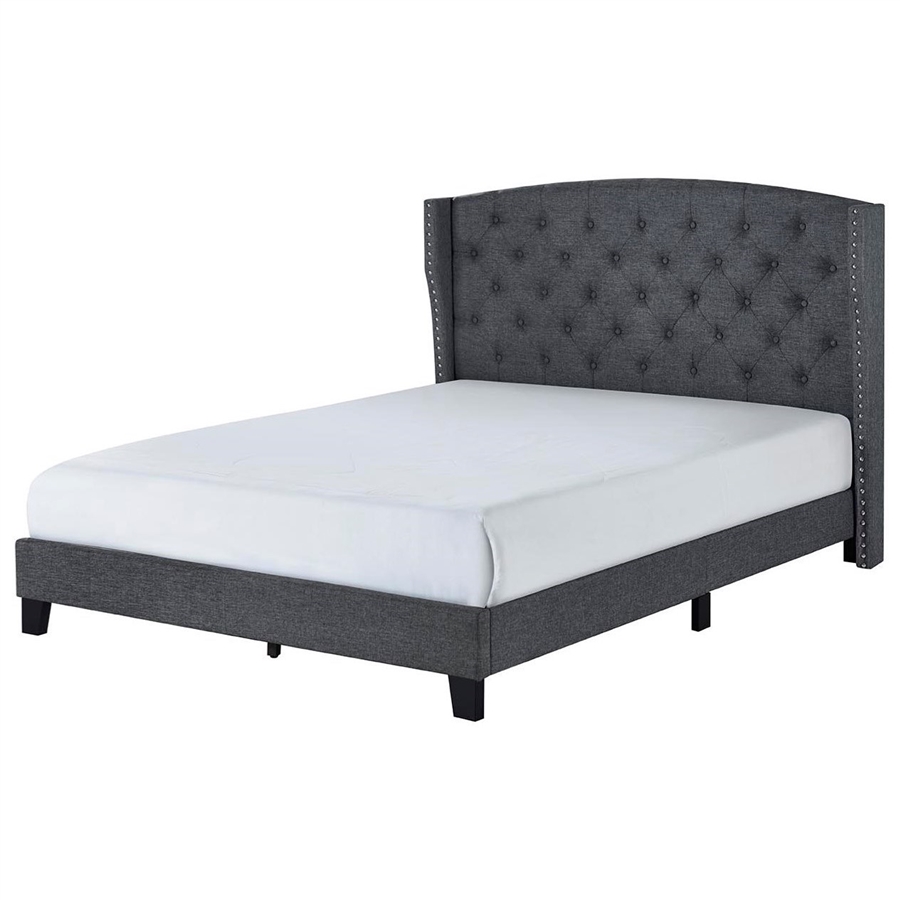 Rosemary Bed in Gray Finish by Crown Mark - CM-5266GY-Bed