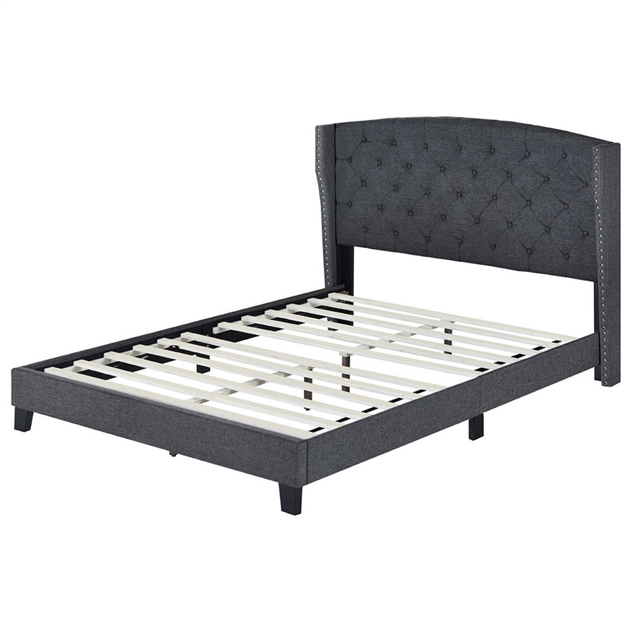 Rosemary Bed in Gray Finish by Crown Mark - CM-5266GY-Bed