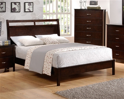 Ian Bed in Espresso Finish by Crown Mark - CM-B7300-Bed