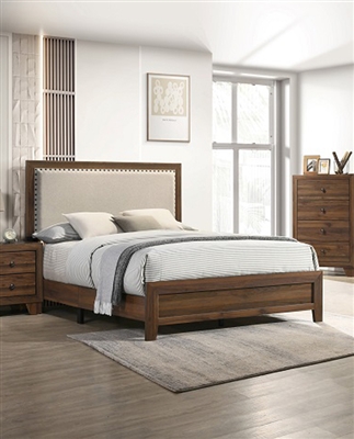 Millie Bed in Brown Cherry Finish by Crown Mark - CM-B9255-Bed