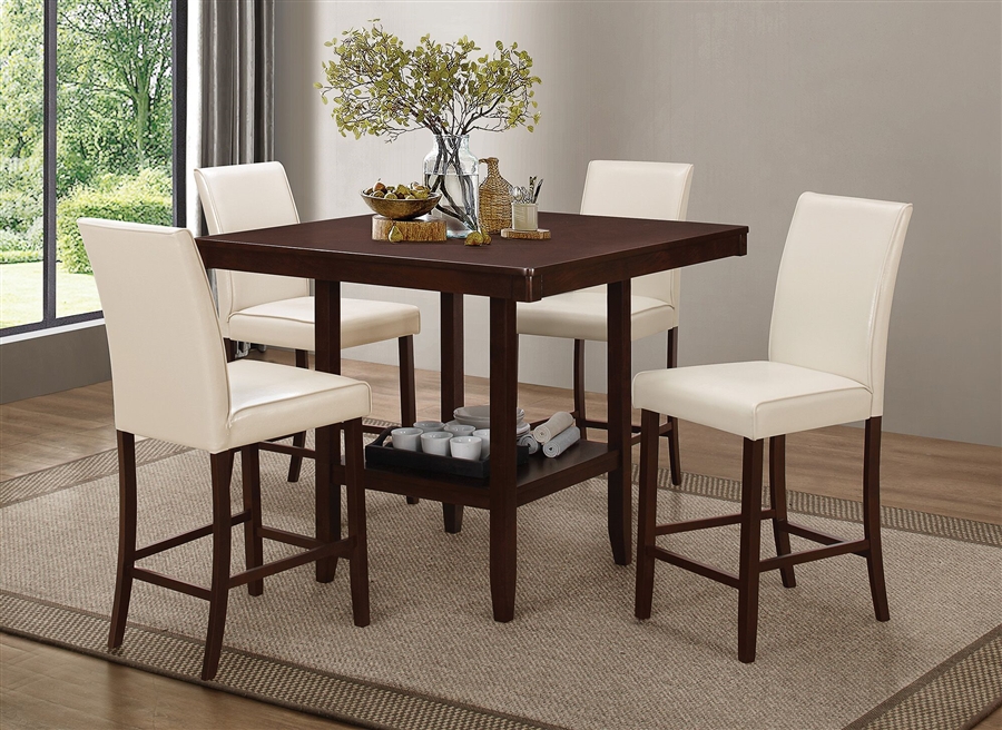 coaster counter height dining set