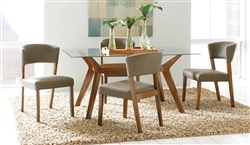 Paxton 5 Piece Rectangular Dining Set in Nutmeg Finish by Coaster - 122171