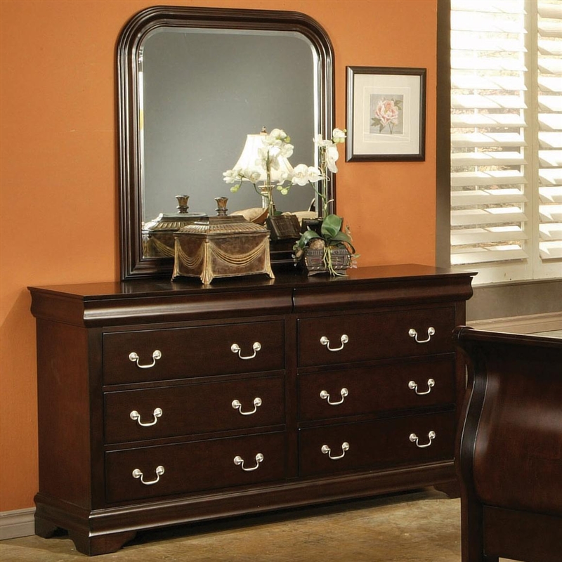 Louis Philippe Dresser In Rich Cappuccino Finish By Coaster 203983n