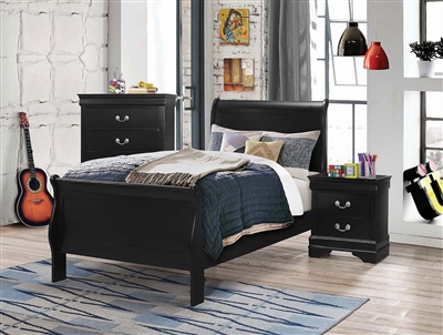 Louis Philippe 212411F 6 pc Full Sleigh Bedroom Set Coaster Furniture  Bedroom