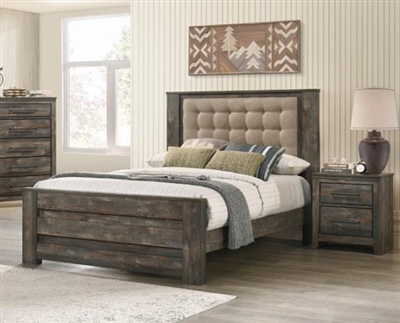 Ridgedale Bed in Weathered Dark Brown Finish by Coaster - 223481Q