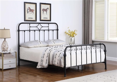 Packlan Matte Black Metal Bed by Coaster - 305946