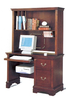 Louis Philippe Youth Bedroom Furniture Desk With Hutch In Rich