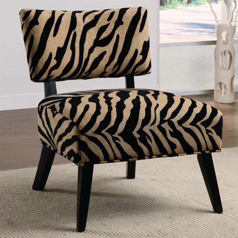 zebra accent chair