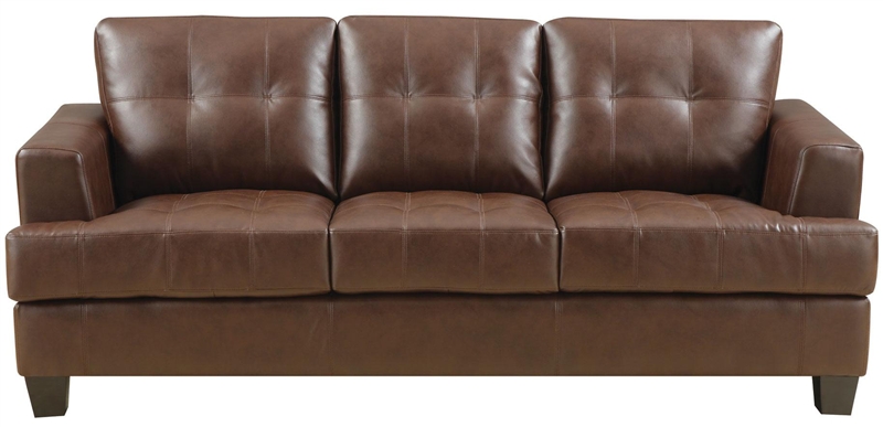 Samuel Chair in Dark Brown Leather by Coaster - 504073