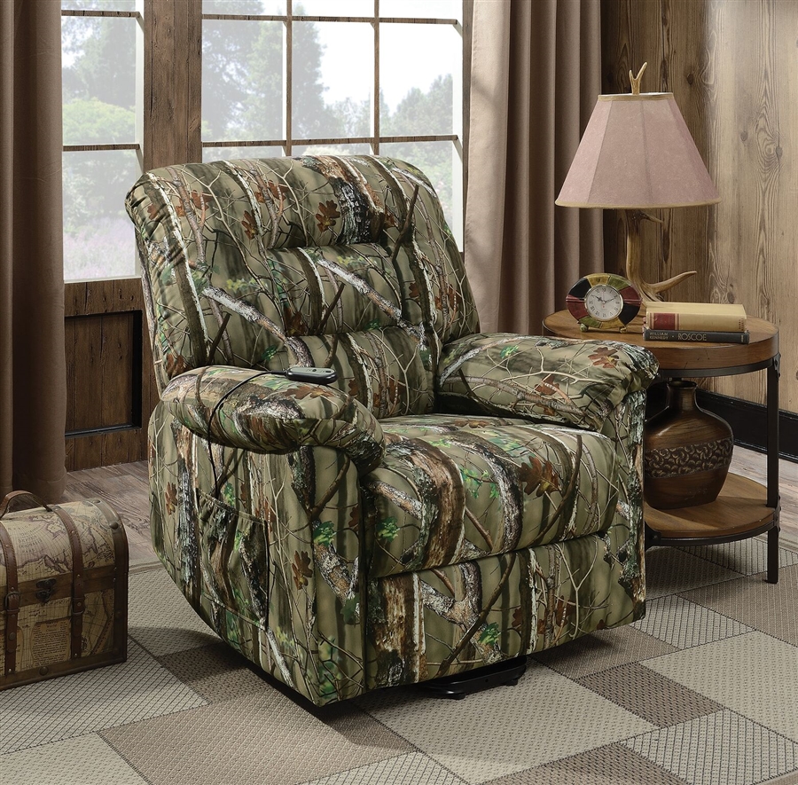 camo power recliner