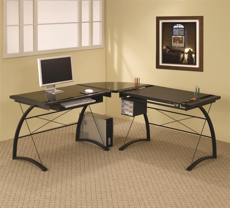 artwork l shaped desk