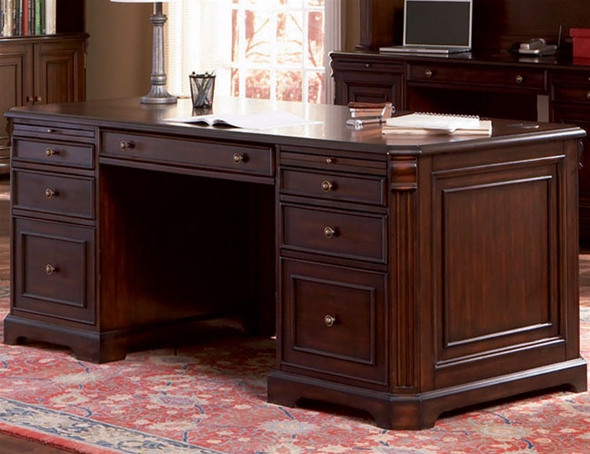 Home Office Executive Desk in Rich Dark Finish by Coaster - 800564