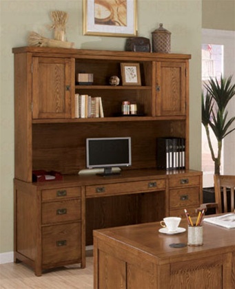 dark oak computer desk