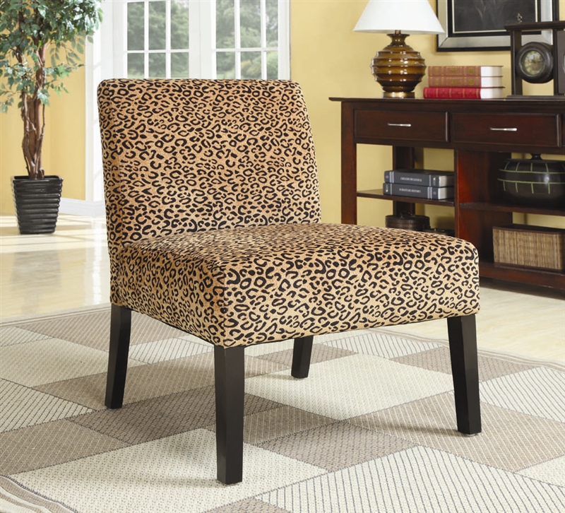 leopard occasional chair