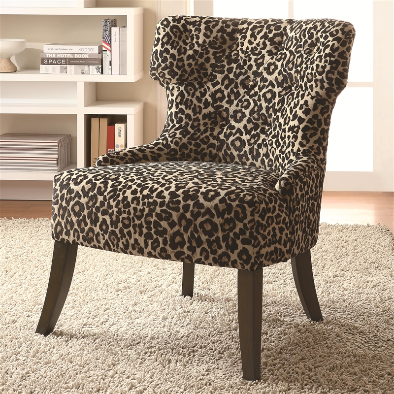 animal print lounge chair