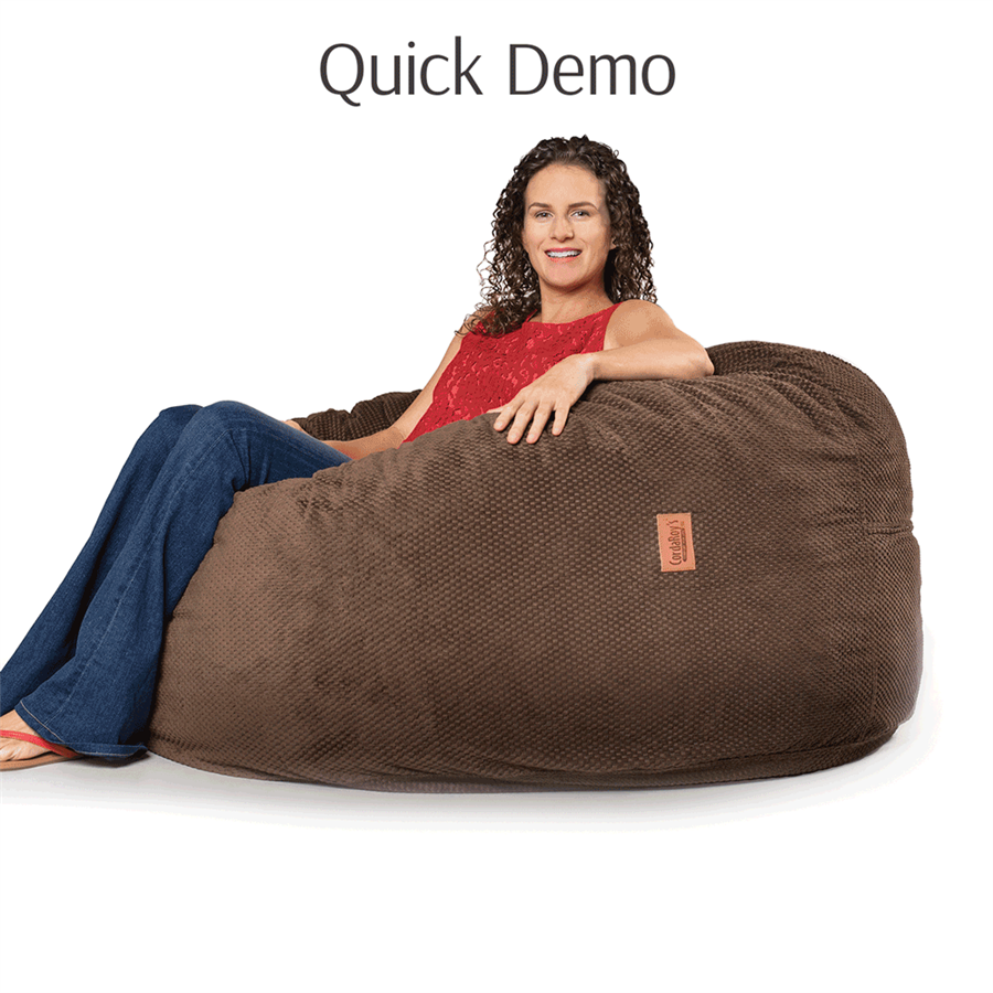 corduroy plush fur bean bag