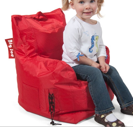 big joe bean bag chair red