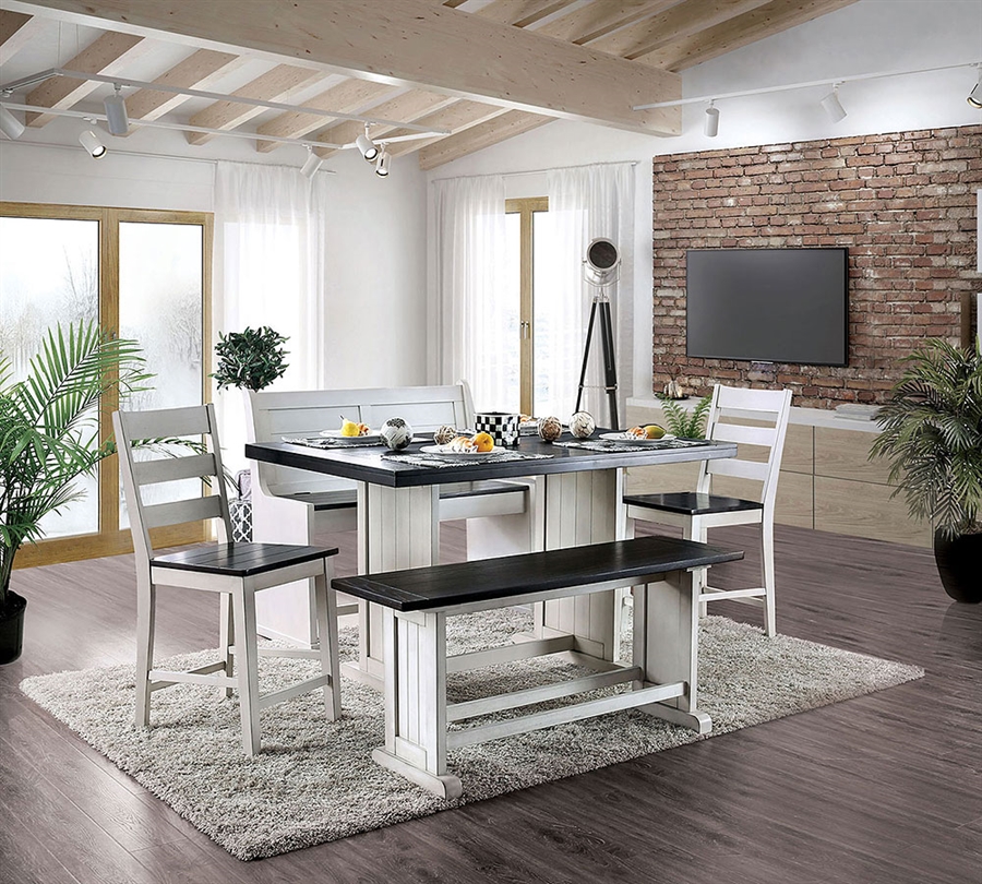 furniture of america counter height dining set