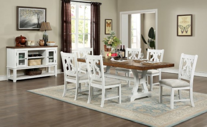 white 7 piece dining room set