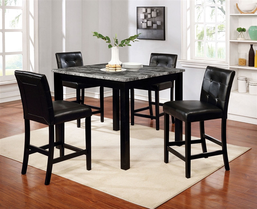 black high dining table