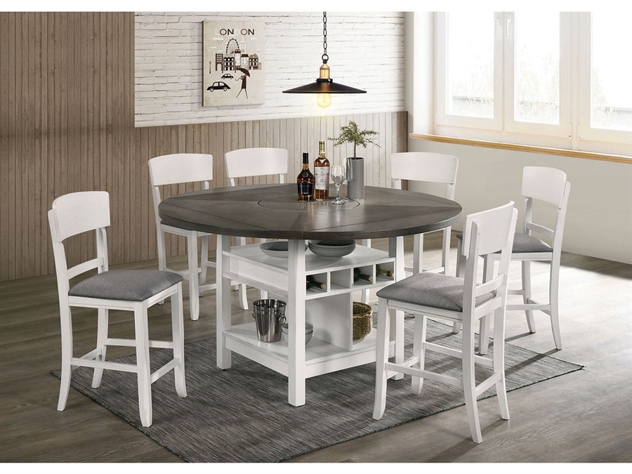 7 piece counter height round dining set