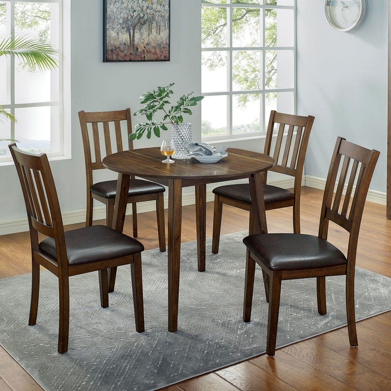 38 inch round dining table set