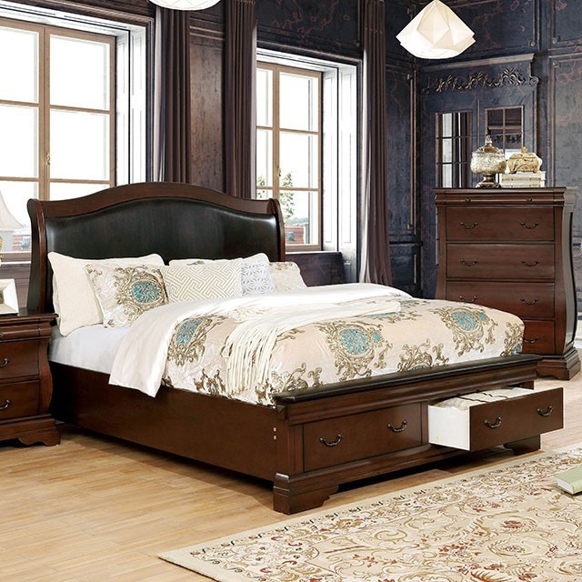 Merida 6 Piece Bedroom Set by Furniture of America - FOA-CM7504CH