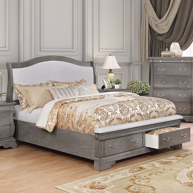 Merida 6 Piece Bedroom Set By Furniture Of America - FOA-CM7504GY