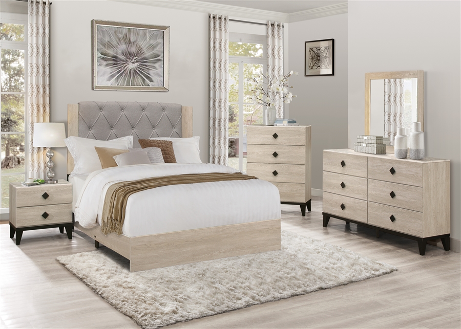 Whiting 6 Piece Bedroom Set In 2 Tone By Home Elegance Hel 1524 1 4