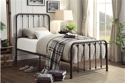 Larkspur Twin Platform Bed in Dark Bronze Finish by Home Elegance - HEL ...