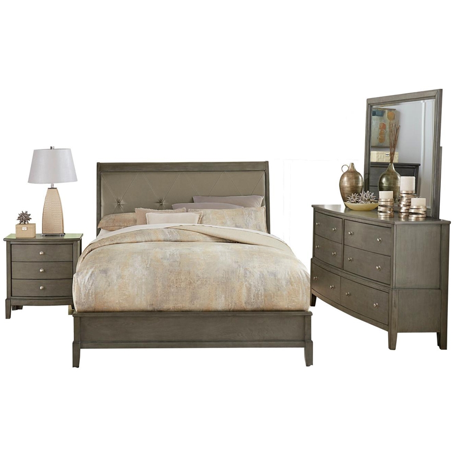 petra shagreen queen bed