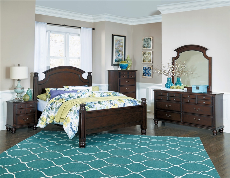 Coaster Louis Philippe Sleigh Bedroom Set in Black 203961