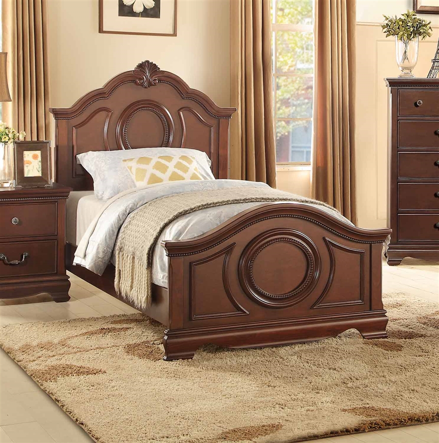 cherry wood twin bed