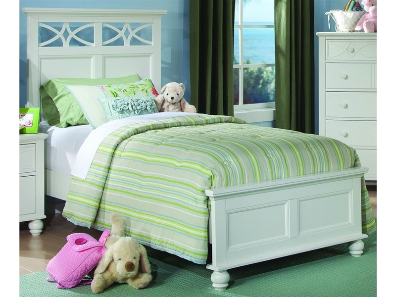 Sanibel Twin Bed In White By Home Elegance Hel 2119tw 1